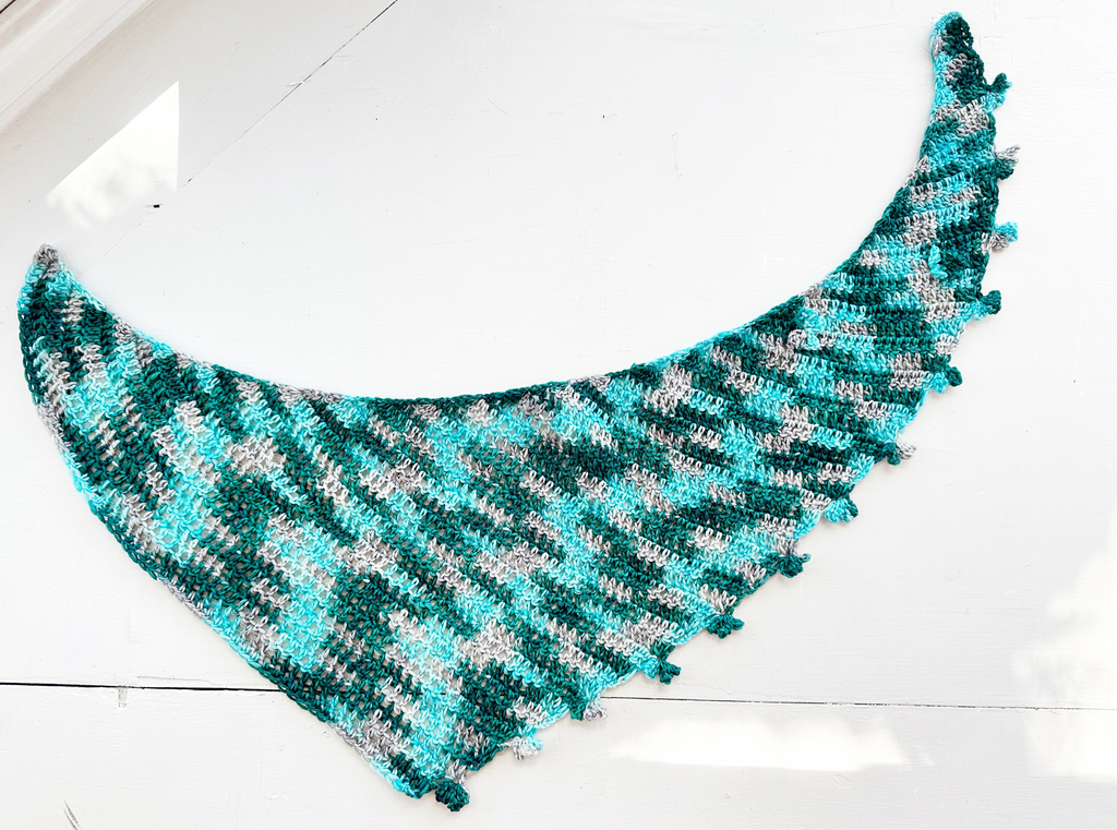 Floret Bandana Scarf Digital Crochet Pattern
