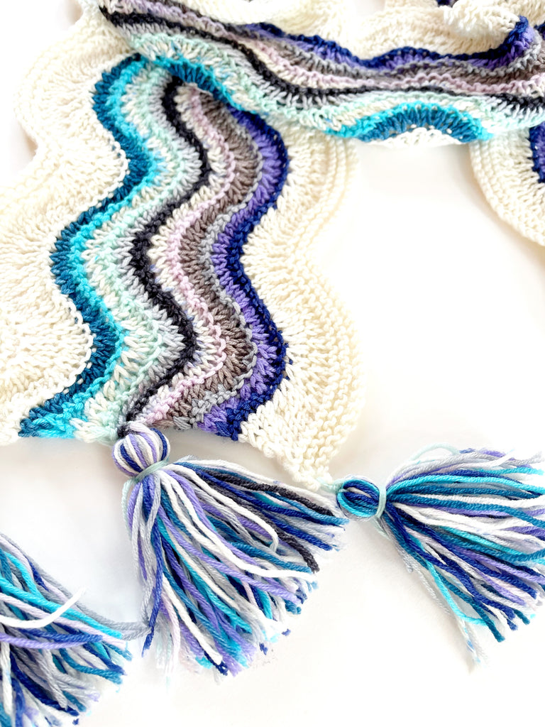 Ribbon Candy Scarf Digital Knit Pattern