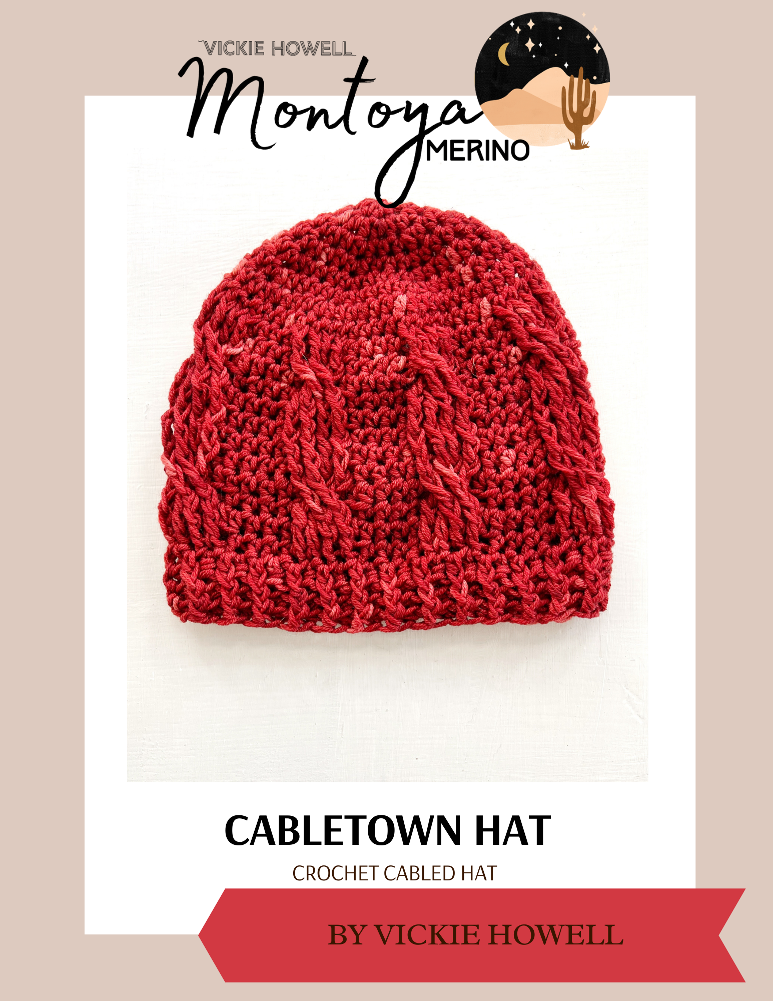 Cabletown Hat Digital Crochet Pattern