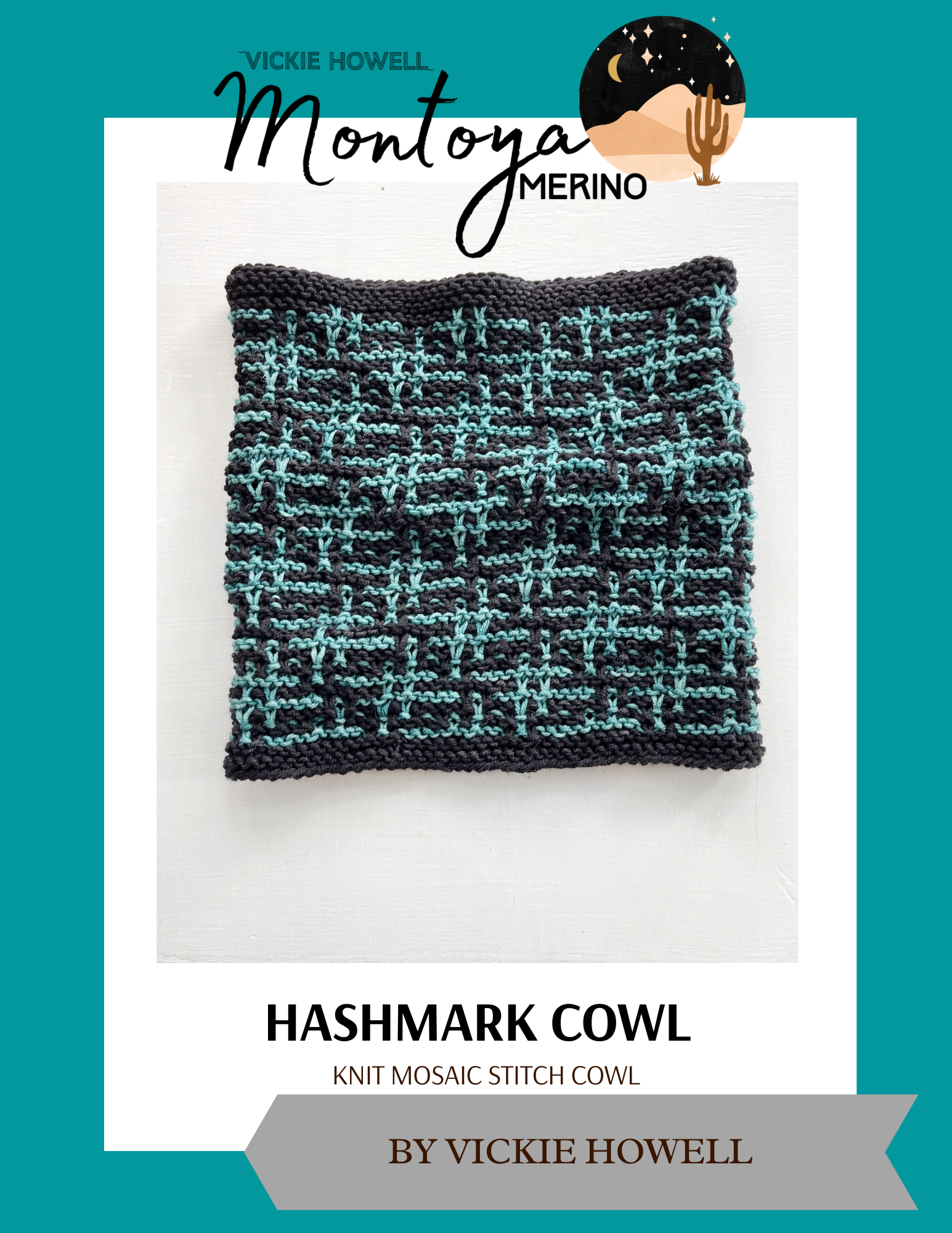 Hashmark Cowl Digital Knit Pattern