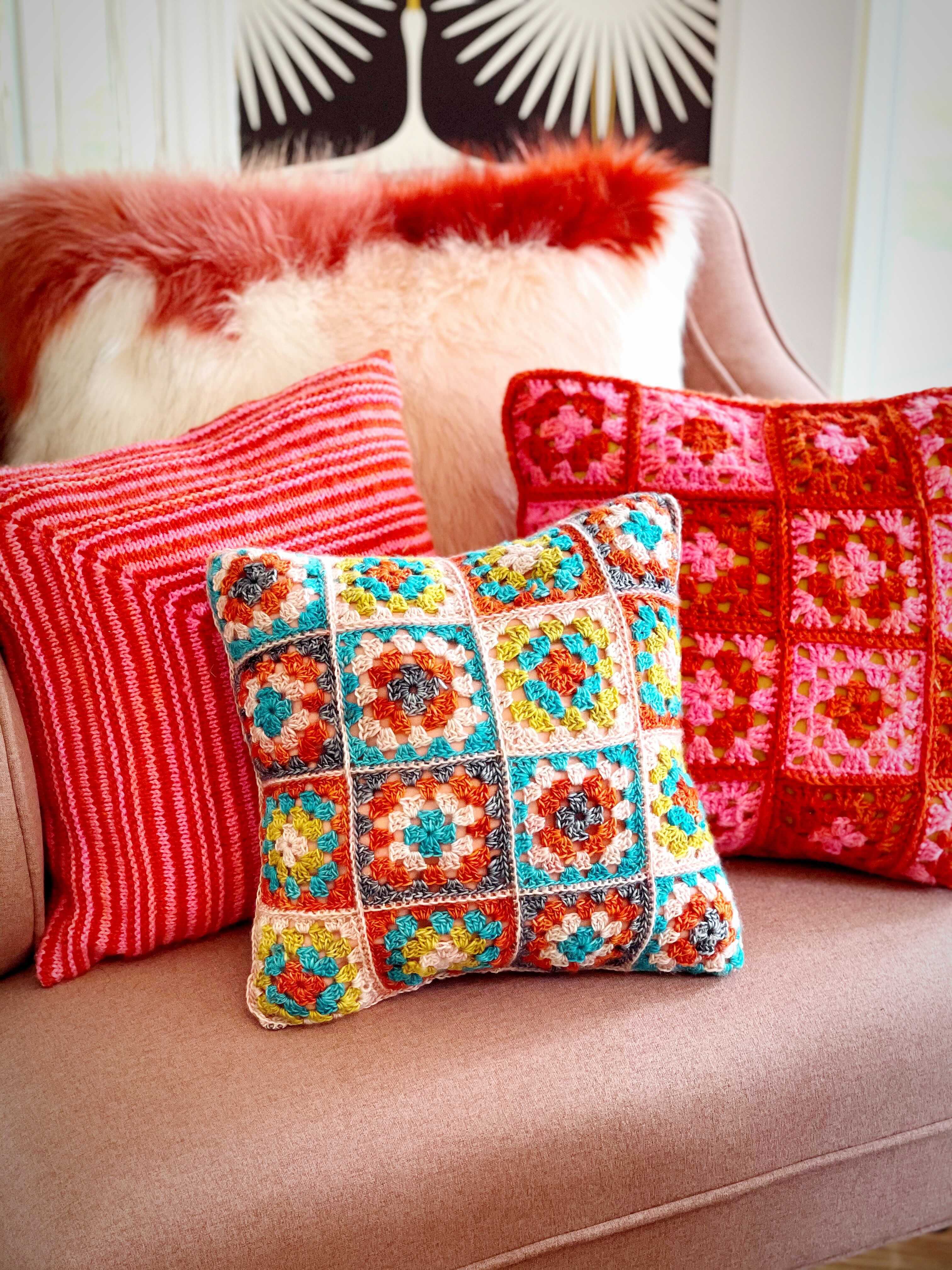 Crochet Cushions & Throws 