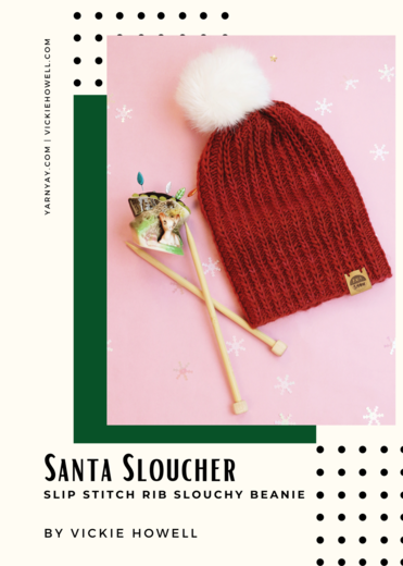 Santa Sloucher Digital Knit Pattern