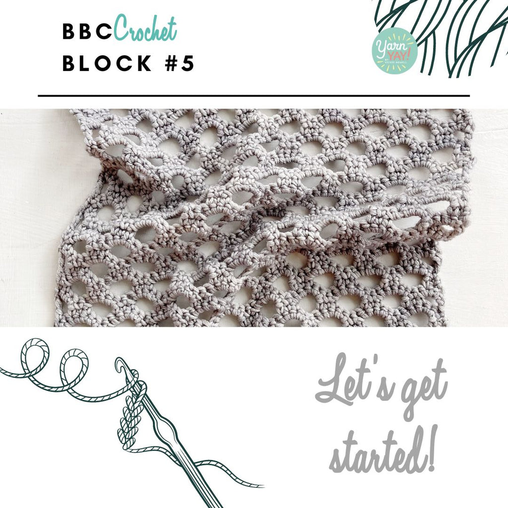 Block Builder Club 2 - Crochet Block 5, Digital Pattern Download