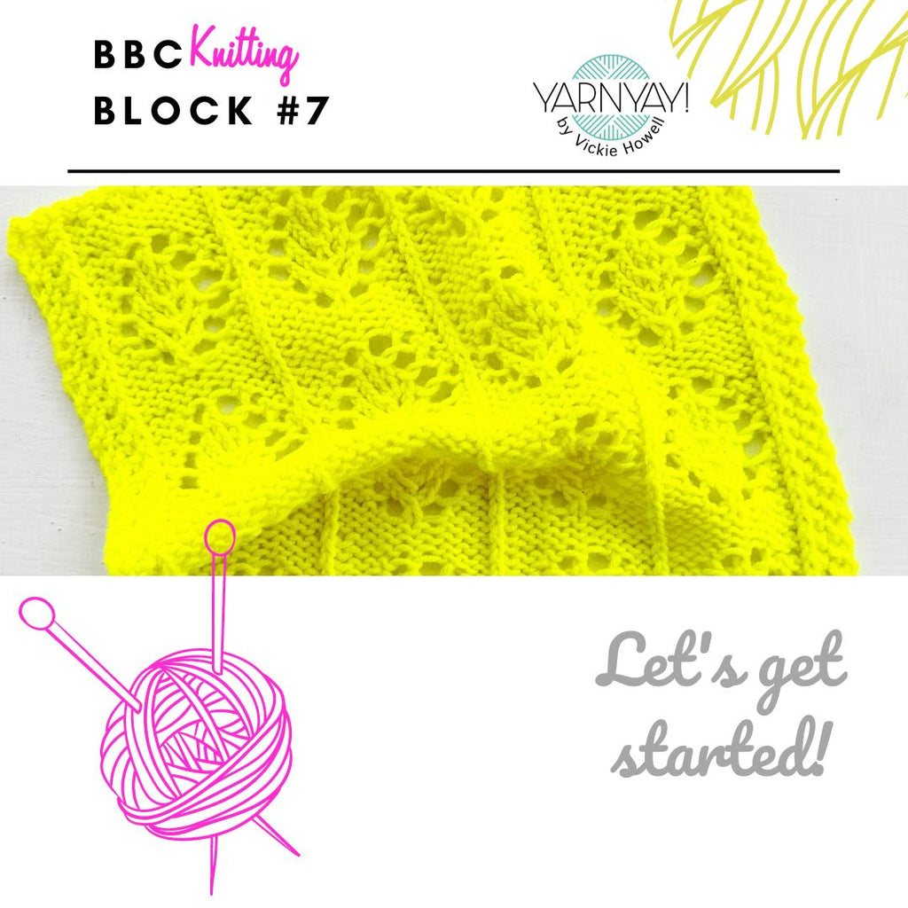 Block Builder Club 2 - Knit Block 7, Digital Pattern Download